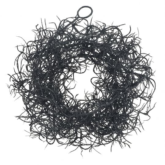 5ft. Black Glitter Spanish Moss Coiled Garland by Ashland®